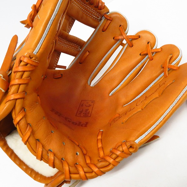 実際に弊社で買取させて頂いたHI-GOLD/ハイゴールド KKG-1165 心極 硬式/オールポジション用/右投げ 野球 グローブの画像 2枚目