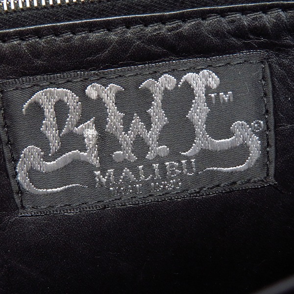 実際に弊社で買取させて頂いたBWL/ビルウォールレザー ラウンドジップ アリゲーター ウォレット/長財布 ブラス ウォレットチェーン付きの画像 4枚目