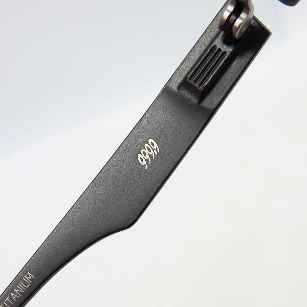 実際に弊社で買取させて頂いた999.9/フォーナインズ マットブラック NPM-102 度入り/眼鏡/メガネフレームの画像 5枚目