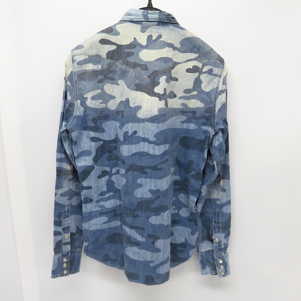 実際に弊社で買取させて頂いたHYDROGEN/ハイドロゲン カモフラ/迷彩柄 スカル刺繍 ロングスリーブ/長袖 シャツ Size：S の画像 1枚目