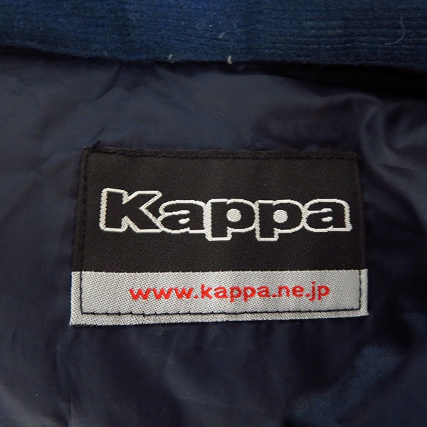 実際に弊社で買取させて頂いたKAPPA/カッパ ダウンベスト/パンツ ネイビー LL/2点セットの画像 2枚目