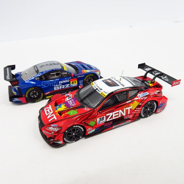 実際に弊社で買取させて頂いたEBBRO/エブロ 1/43 SUBARU BRZ R&DスポーツスーパーGT300/LEXUS TEAM ZENT CERUMO スーパーGT500 2点セットの画像 4枚目