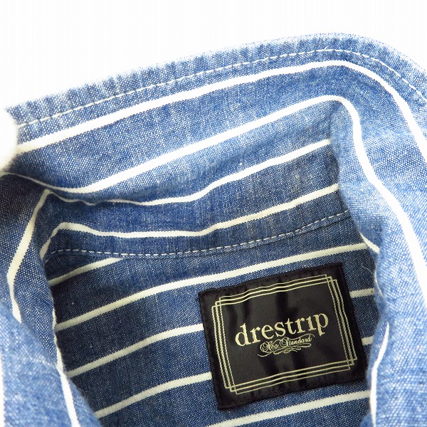 実際に弊社で買取させて頂いたdrestrip/ドレストリップ ストライプ柄半袖シャツ 胸ワッペンの画像 3枚目
