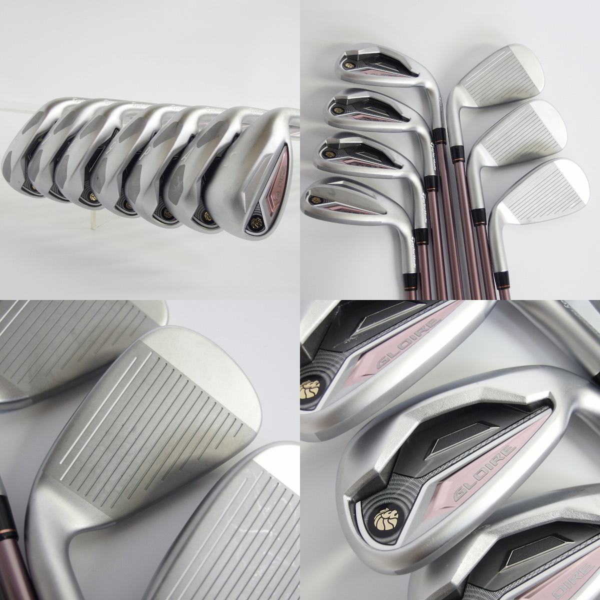 実際に弊社で買取させて頂いたTaylorMade/テーラーメイド GLOIRE/グローレ GL-400 レディースクラブ 12本セット adidas CB付きの画像 4枚目