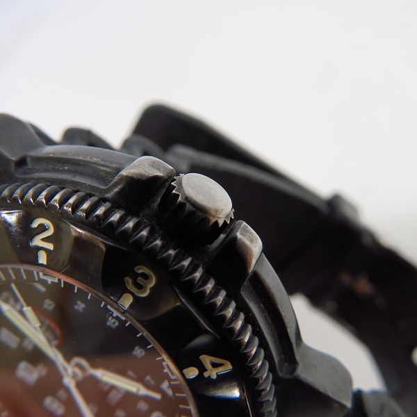 実際に弊社で買取させて頂いたLUMINOX/ルミノックス 3400 NIGHTHAWK ラバーバンド JET-BLACK F-117 の画像 4枚目