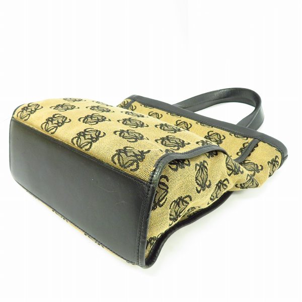 実際に弊社で買取させて頂いたLOEWE/ロエベ ロゴ総柄 キャンバス×レザー ハンドバッグ の画像 2枚目