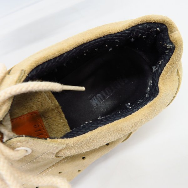 実際に弊社で買取させて頂いたFACTOTUM/ファクトタム ベロアスエード ローカットシューズ 01110321/27の画像 4枚目