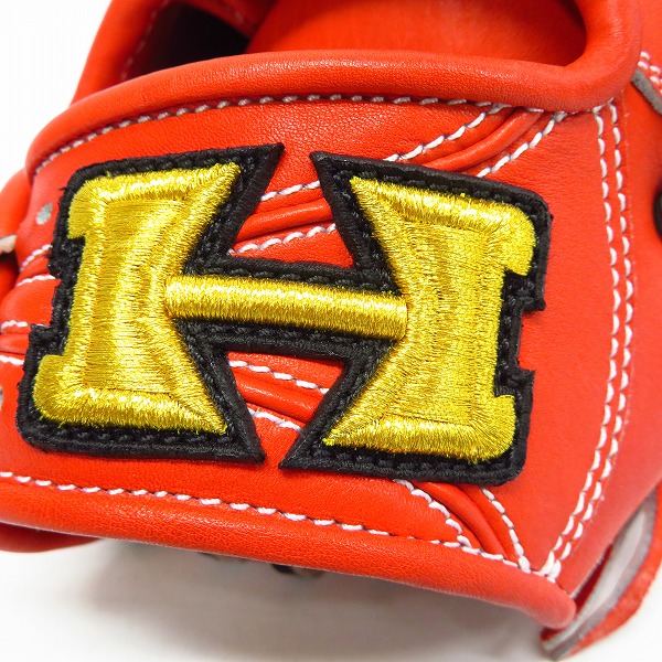 実際に弊社で買取させて頂いたHI-GOLD/ハイゴールド KKG-1168 心極 硬式/外野手用/右投げ 野球 グローブの画像 6枚目