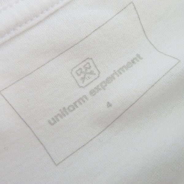 実際に弊社で買取させて頂いたuniform experiment/ユニフォームエクスペリメント 17AW スターボックスロゴTシャツ/4の画像 2枚目