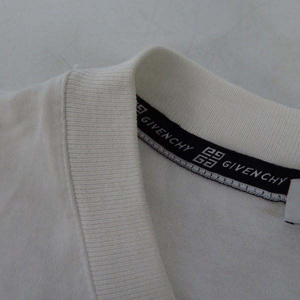 実際に弊社で買取させて頂いたGIVENCHY/ジバンシー 19SS フロントロゴクルーネックTシャツ BM70K93002/Lの画像 5枚目