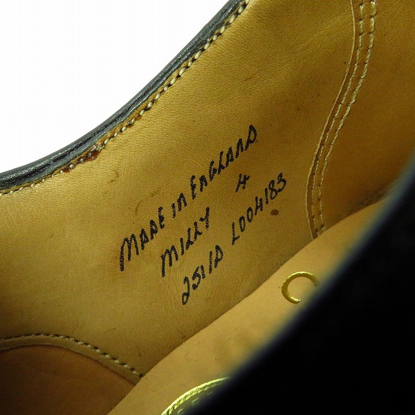 実際に弊社で買取させて頂いたJOSEPH CHEANEY&SONS/ジョセフ チーニー ウィングチップ MILLY BLACK CALF/4Dの画像 5枚目