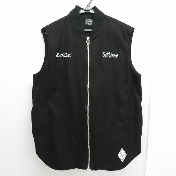 実際に弊社で買取させて頂いたCRIMIE/クライミー バックロゴ コットン ベスト/L