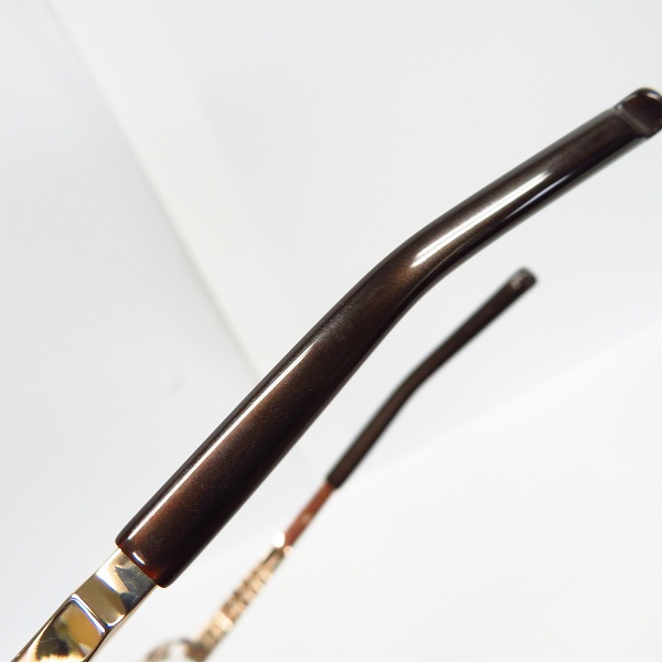 実際に弊社で買取させて頂いた999.9/フォーナインズ TITANIUM/チタニウム/チタン ハーフリム メガネフレーム/アイウェア/眼鏡 S-341Tの画像 7枚目