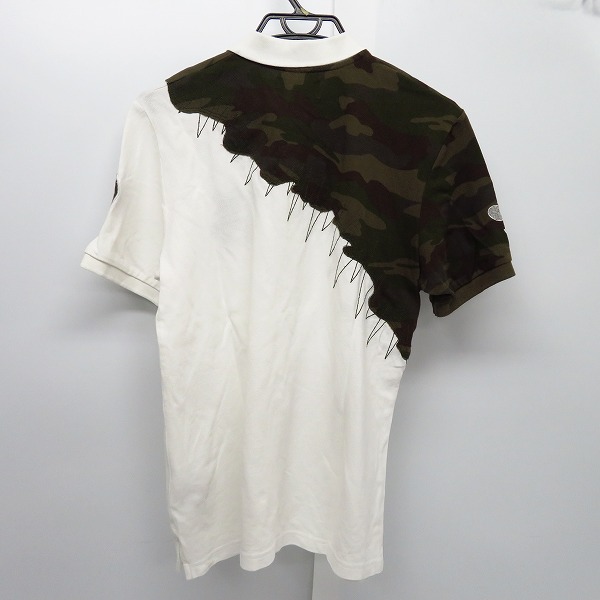 実際に弊社で買取させて頂いたHYDROGEN/ハイドロゲン スカル刺繍/カモフラ/迷彩柄 デザイン切替し ハーフスリーブ/半袖 ポロシャツ Size：S の画像 1枚目