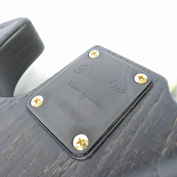 実際に弊社で買取させて頂いた★Bacchus/バッカス Handmade Series WOODLINE417 JAZZ BASSタイプ エレキベースの画像 9枚目