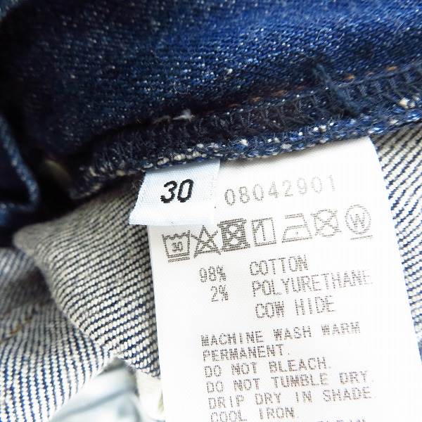 実際に弊社で買取させて頂いたFACTOTUM/ファクトタム インディゴデニムパンツ 08042901/30の画像 3枚目
