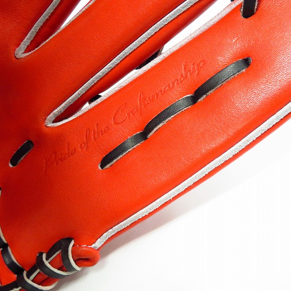 実際に弊社で買取させて頂いたHI-GOLD/ハイゴールド KKG-1168 心極 硬式/外野手用/右投げ 野球 グローブの画像 4枚目