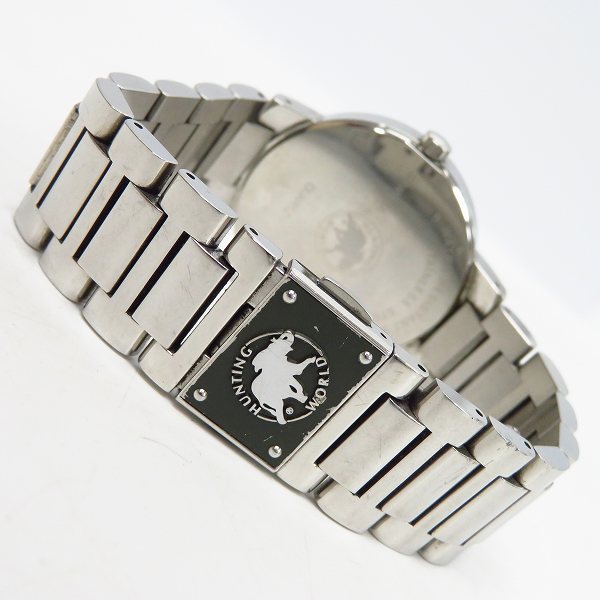 実際に弊社で買取させて頂いたHUNTING WORLD/ハンティングワールド クォーツ 腕時計 メタルバンド SHW-01M【動作未確認】の画像 2枚目