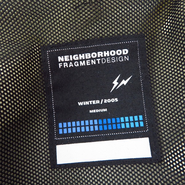実際に弊社で買取させて頂いたNEIGHBORHOOD×Fragment Design/ネイバーフッド×フラグメント ナイロンジャケット/Mの画像 2枚目