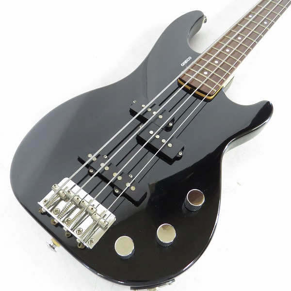 実際に弊社で買取させて頂いた★【型番不明】Greco/グレコ ミディアムスケール エレキベース ブラックの画像 4枚目