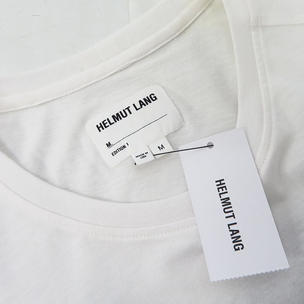実際に弊社で買取させて頂いた【未使用】HELMUT LANG/ヘルムートラング LOGO T-SHT 半袖Tシャツ/Mの画像 4枚目
