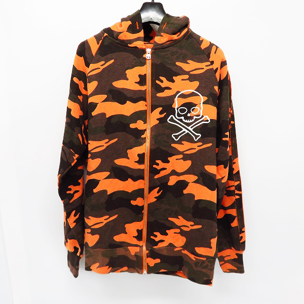 実際に弊社で買取させて頂いたHYDROGEN/ハイドロゲン スカルプリント カモフラ/迷彩柄 ジップアップ パーカー/フーディー Size：S 