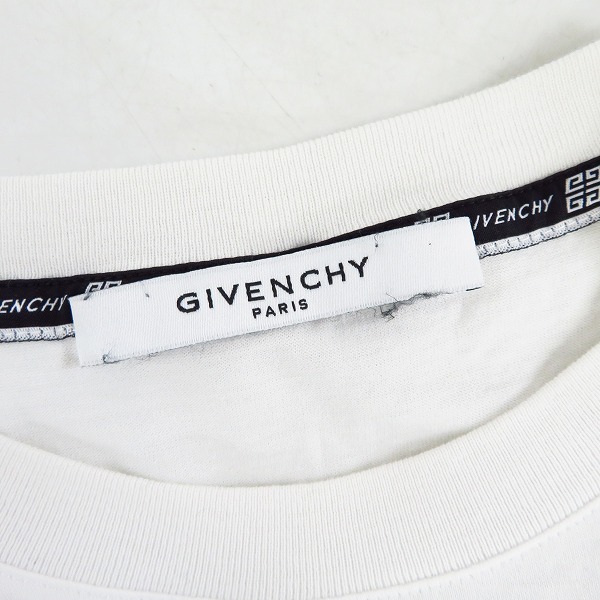 実際に弊社で買取させて頂いたGIVENCHY/ジバンシー 19SS フロントロゴクルーネックTシャツ BM70K93002/Lの画像 2枚目