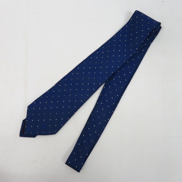 実際に弊社で買取させて頂いたBURBERRY LONDON/バーバリーロンドン ドットネクタイ 2点セットの画像 4枚目