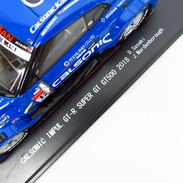実際に弊社で買取させて頂いたEBBRO/エブロ SUPER GT GT500 2018 CALSONIC IMPUL GT-R No.12 45624 1/43スケール ミニカーの画像 6枚目