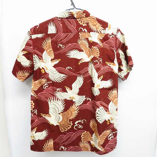 実際に弊社で買取させて頂いたCALEE/キャリー 総柄/和柄/鳥 半袖シャツ/アロハシャツ Sの画像 1枚目