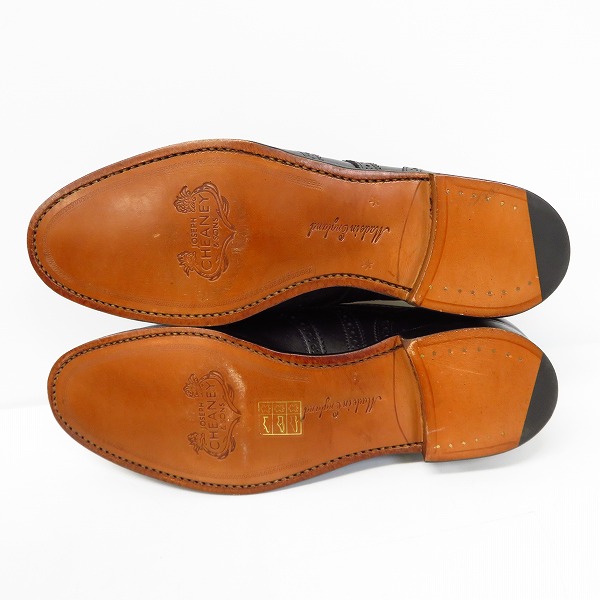 実際に弊社で買取させて頂いたJOSEPH CHEANEY&SONS/ジョセフ チーニー ウィングチップ MILLY BLACK CALF/4Dの画像 2枚目