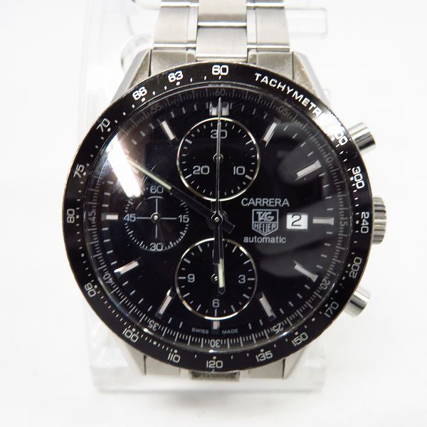 実際に弊社で買取させて頂いたTAG HEUER/タグホイヤー カレラタキメータークロノ キャリバー16 CV201E.BA0786の画像 1枚目