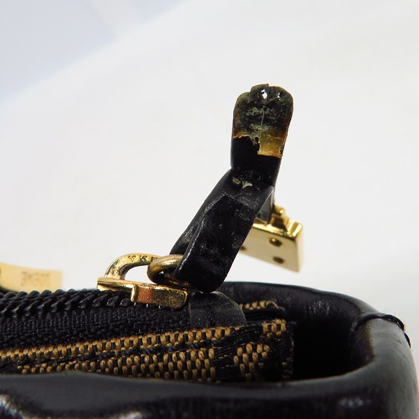 実際に弊社で買取させて頂いたLOEWE/ロエベ ロゴ総柄 キャンバス×レザー ハンドバッグ の画像 5枚目