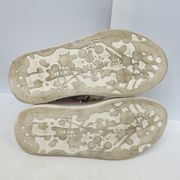 実際に弊社で買取させて頂いたDIET BUTCHER SLIM SKIN/ダイエットブッチャースリムスキン Plaster サイドジップ レザー ハイカット スニーカー 43の画像 2枚目