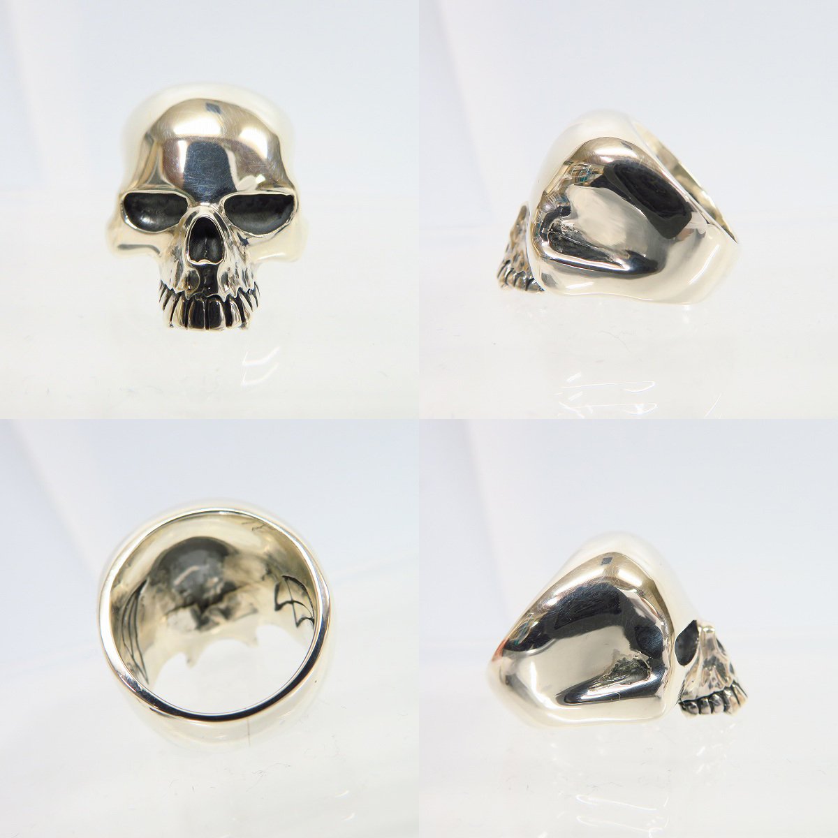 実際に弊社で買取させて頂いたCRAZY PIG/クレイジーピッグ ラージエビルスカルリング 17.5号の画像 1枚目