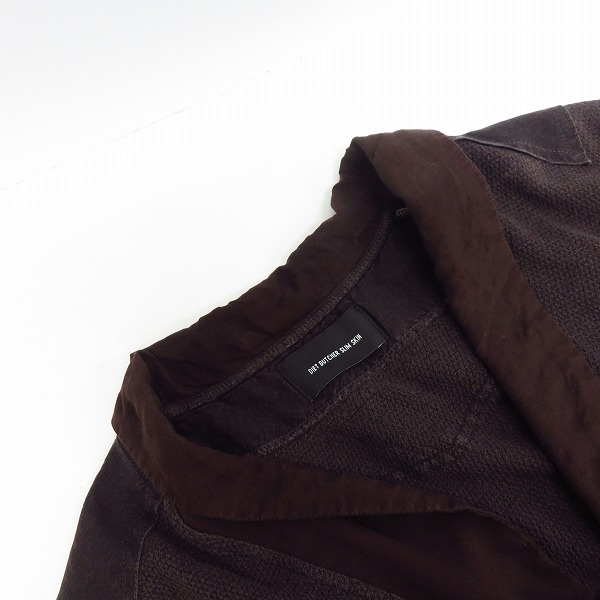 実際に弊社で買取させて頂いたDIET BUTCHER SLIM SKIN/ダイエットブッチャースリムスキン コットン/リネン カーディガン 日本製/Size：1の画像 5枚目