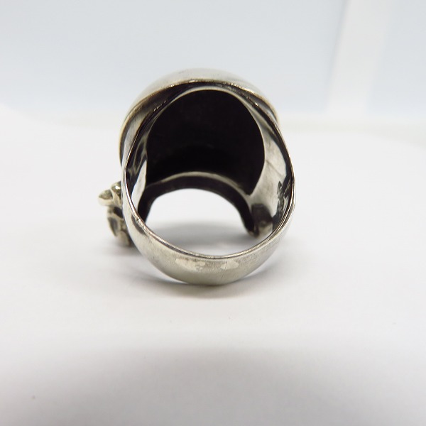 実際に弊社で買取させて頂いたharaKIRI×HARDCC/ハラキリ×ハードコアチョコレート メルティングスカル シルバーリング/20-20.5号の画像 3枚目