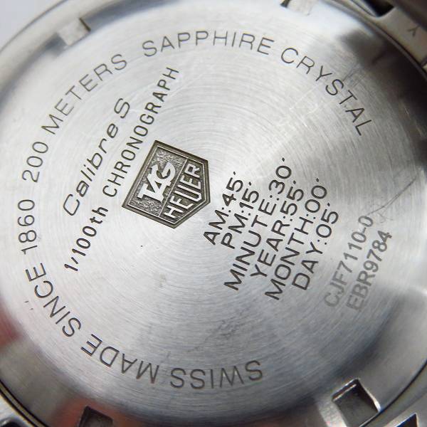 実際に弊社で買取させて頂いたTAGHeuer/タグホイヤー リンク キャリバーS クォーツ 腕時計 CJF7110-0の画像 4枚目