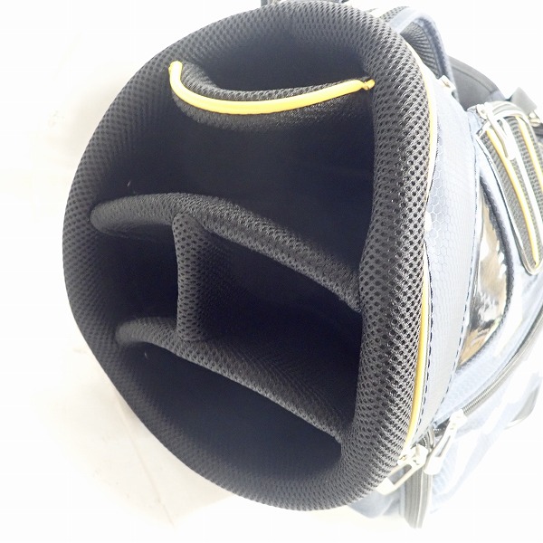 実際に弊社で買取させて頂いたle coq sportif/ルコック 9型 47インチ対応 5分割 ゴルフ キャディバッグ QQ1178 ネイビーの画像 3枚目