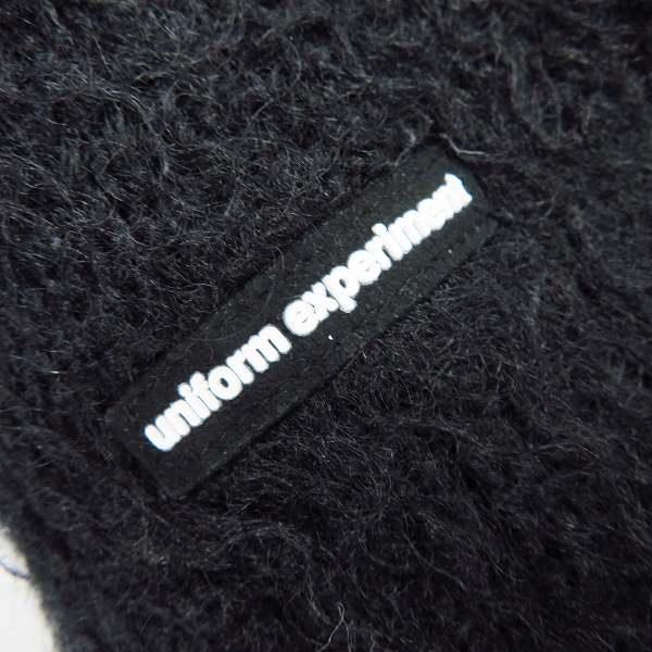 実際に弊社で買取させて頂いたuniform experiment/ユニフォームエクスペリメント モヘヤニットカーディガン UE-145097/1の画像 4枚目