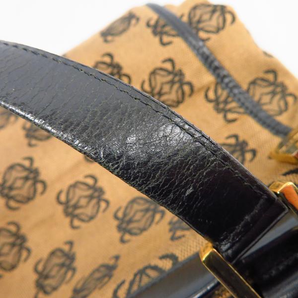 実際に弊社で買取させて頂いたLOEWE/ロエベ ロゴ総柄 キャンバス×レザー ハンドバッグ の画像 6枚目