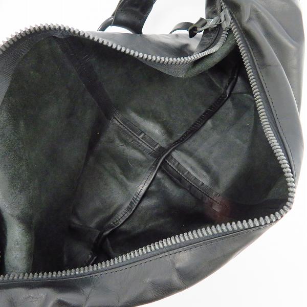 実際に弊社で買取させて頂いたISAMU KATAYAMA BACKLASH/バックラッシュ GUIDI CALF "REGULATE" SHOULDER BAG/バナナバッグ LARGE 143-02の画像 4枚目