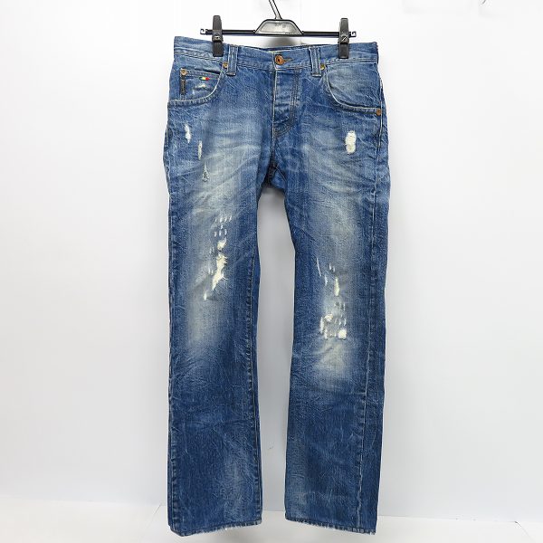 実際に弊社で買取させて頂いたARMANI JEANS/アルマーニ・ジーンズ ダメージ加工 デニムパンツ/31