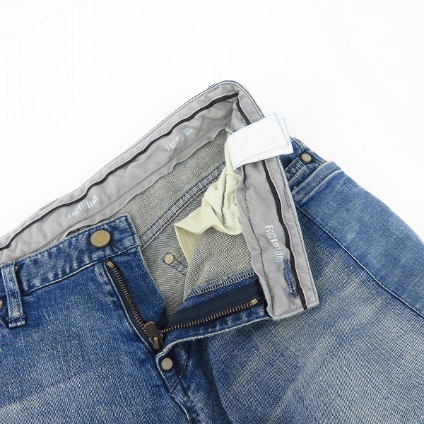 実際に弊社で買取させて頂いたFACTOTUM/ファクトタム パッチワーク デニムパンツ 06040931/30の画像 5枚目