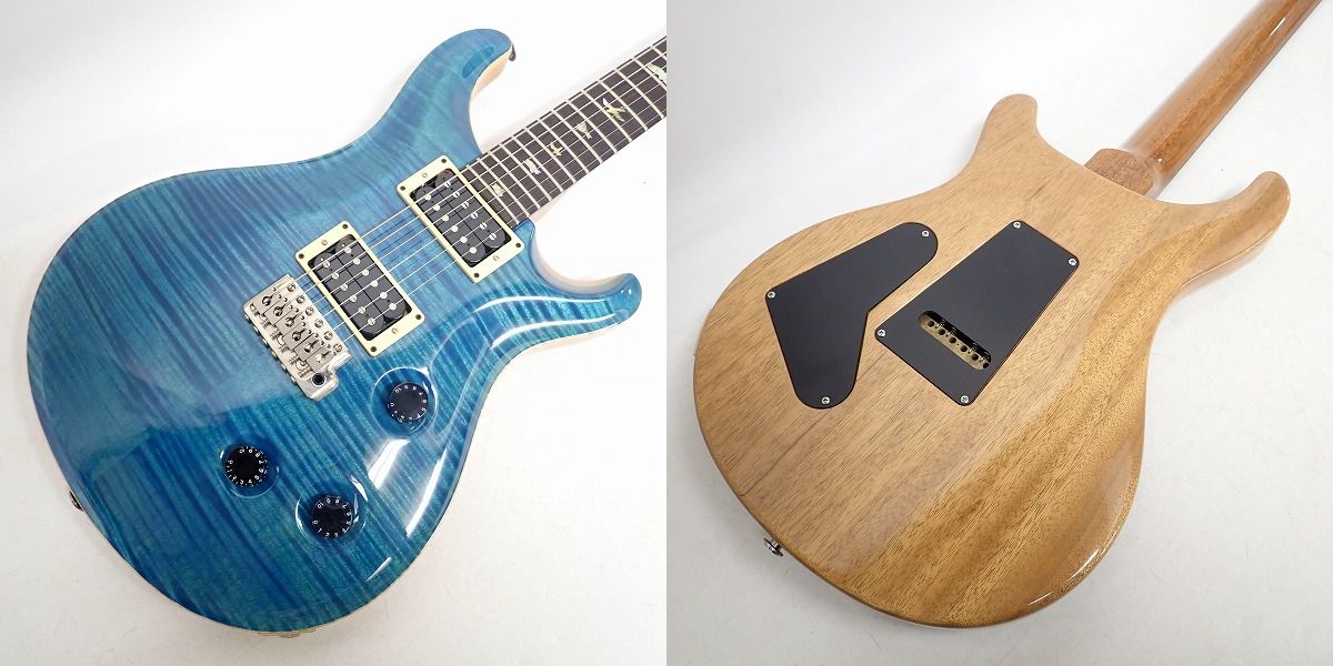 実際に弊社で買取させて頂いた★【改造品】PRS/ポールリードスミス CUSTOM24 1ST BLUE MATTEO 10top エレキギター ハードケース付きの画像 4枚目