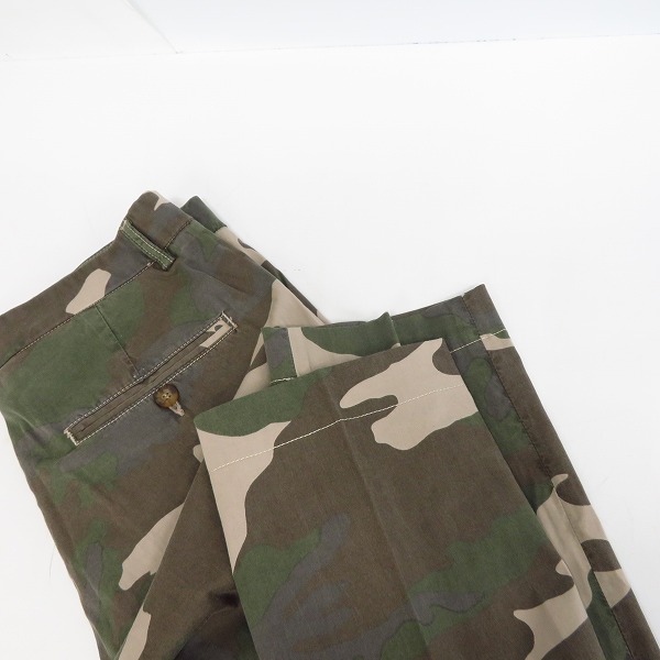 実際に弊社で買取させて頂いたHYDROGEN/ハイドロゲン カモフラ/迷彩柄 スカル刺繍 コットンパンツ Size：30の画像 6枚目