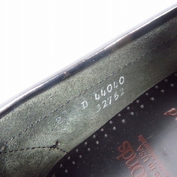 実際に弊社で買取させて頂いたAllen Edmonds/アレンエドモンズ Kenwood USA製 ビーフロールローファー 44040/8Dの画像 5枚目