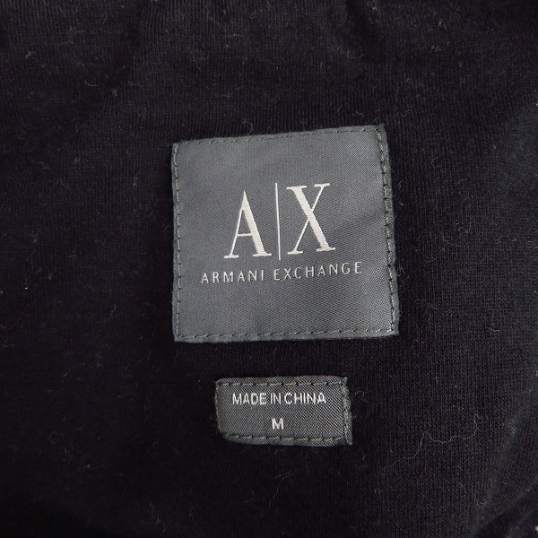 実際に弊社で買取させて頂いたARMANI EXCHANGE/アルマーニエクスチェンジ ジップアップ ジャケット ブラック/ホワイト 2点セット/Mの画像 2枚目