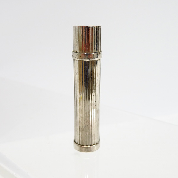 実際に弊社で買取させて頂いたCartier/カルティエ ガスライター ストライプ柄 シルバーの画像 2枚目