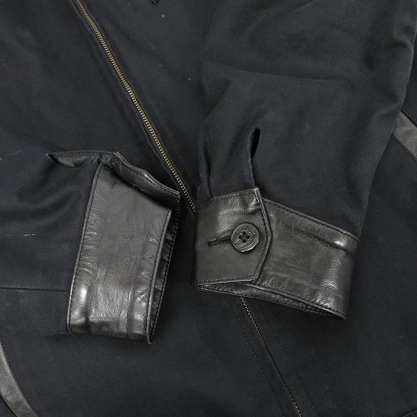 実際に弊社で買取させて頂いたCRIMIE/クライミー レザー切り替え 裏地キルティング ジャケット/Lの画像 8枚目